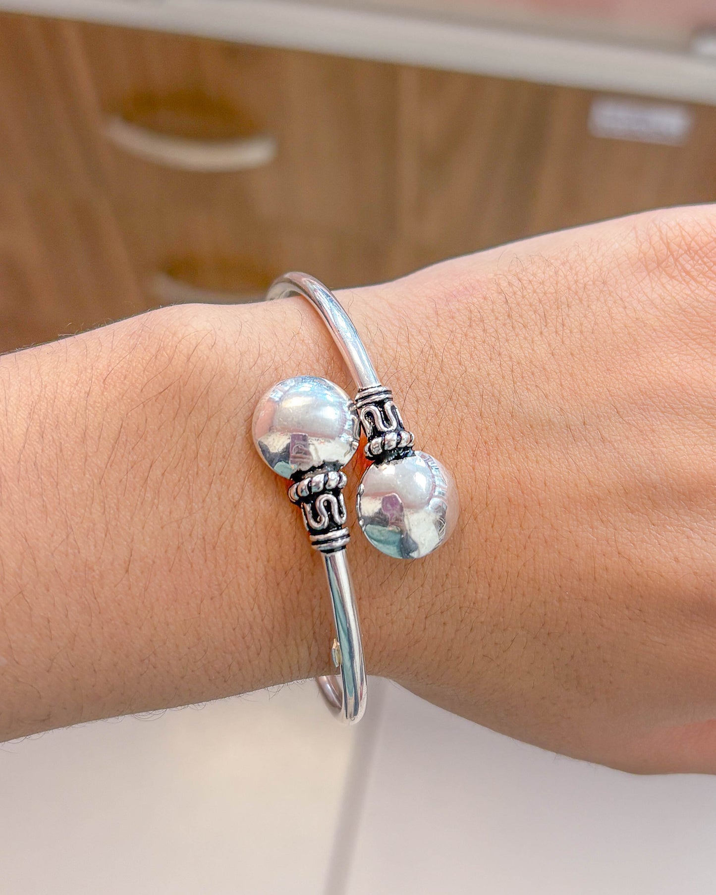 Puñera dos lentejas - Plata quemada