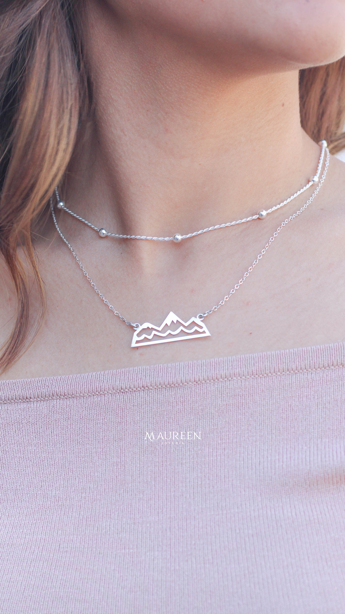 Collar Tres Volcanes Arequipa - Plata