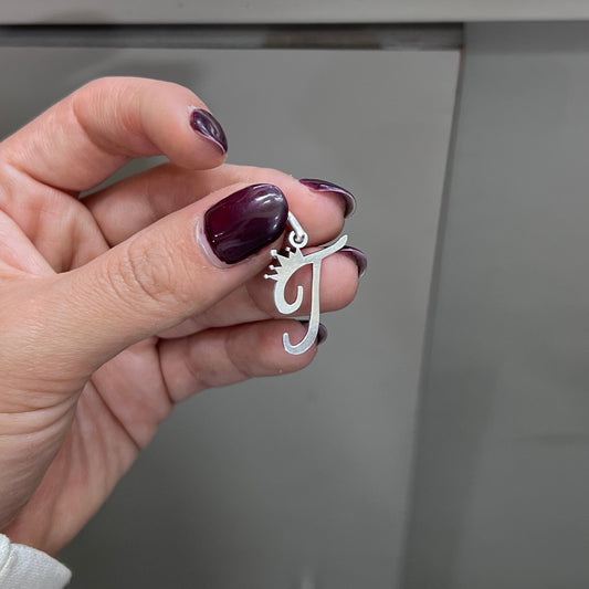 Dije letra personalizada - Plata