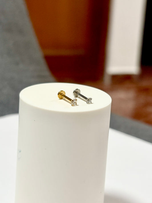 Arete piercing punto de luz - Acero quirúrgico