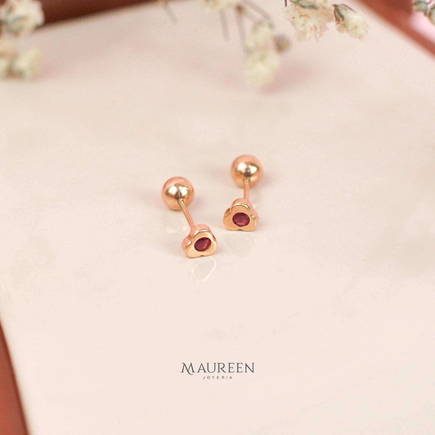 Arete abridor tornillo trebol - Oro