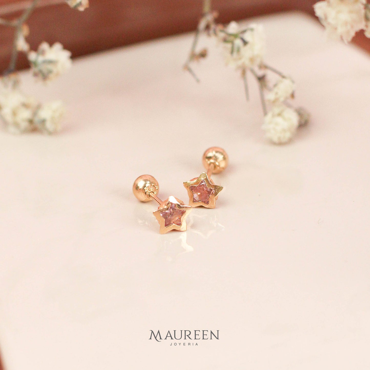 Arete abridor tornillo estrella - Oro