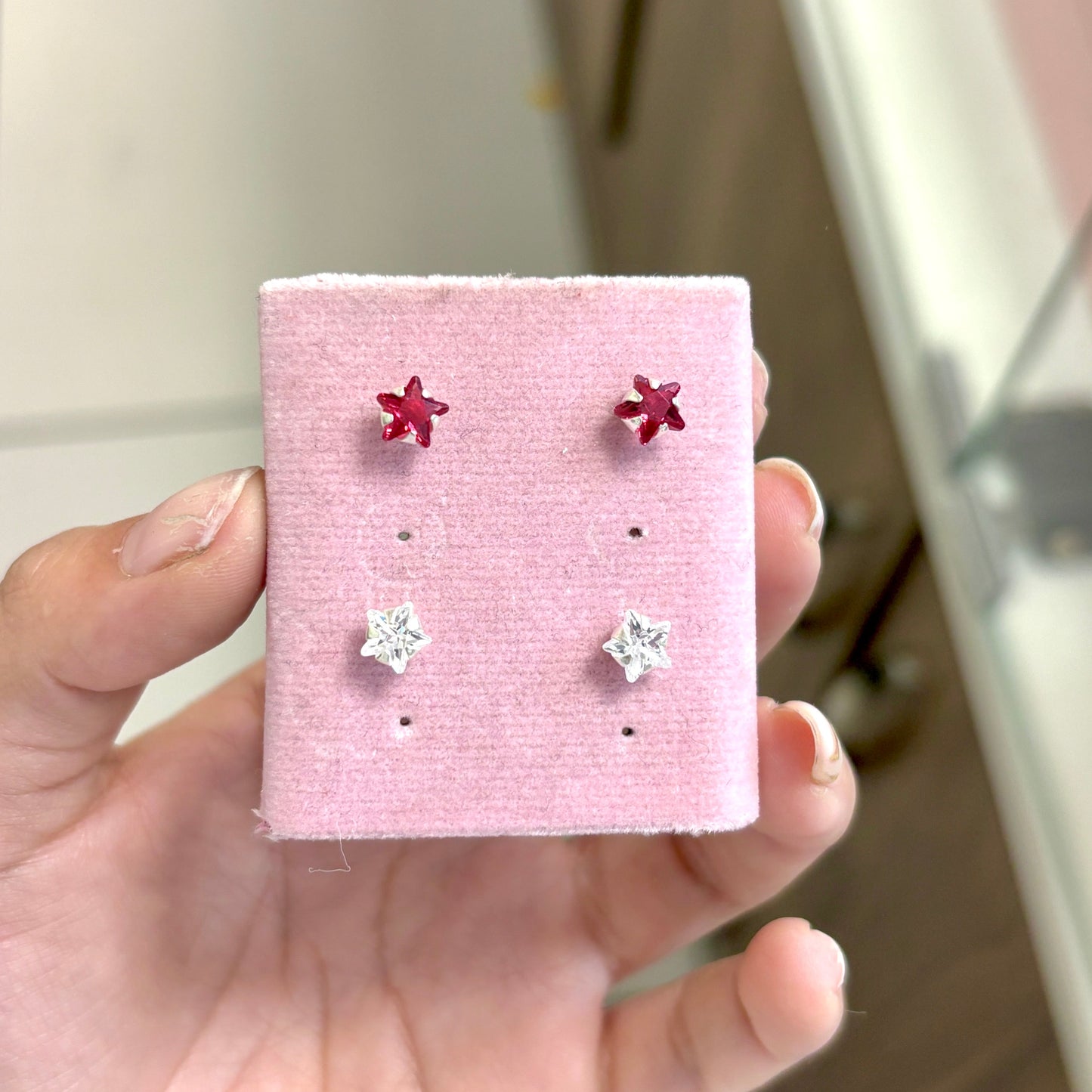 Arete tornillo estrella - Plata