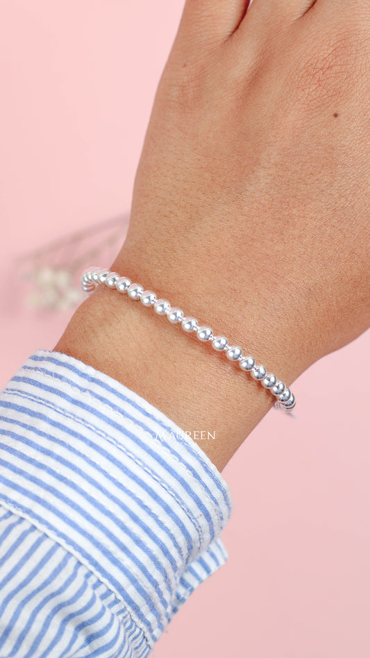 Pulsera esferas - Plata