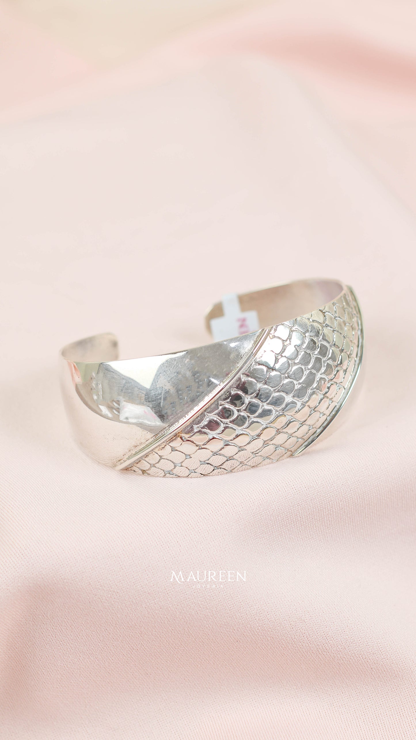 Puñera piel de serpiente - Plata