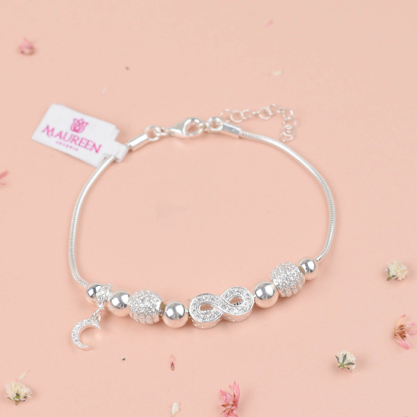 Pulsera cola de ratón infinito - Plata
