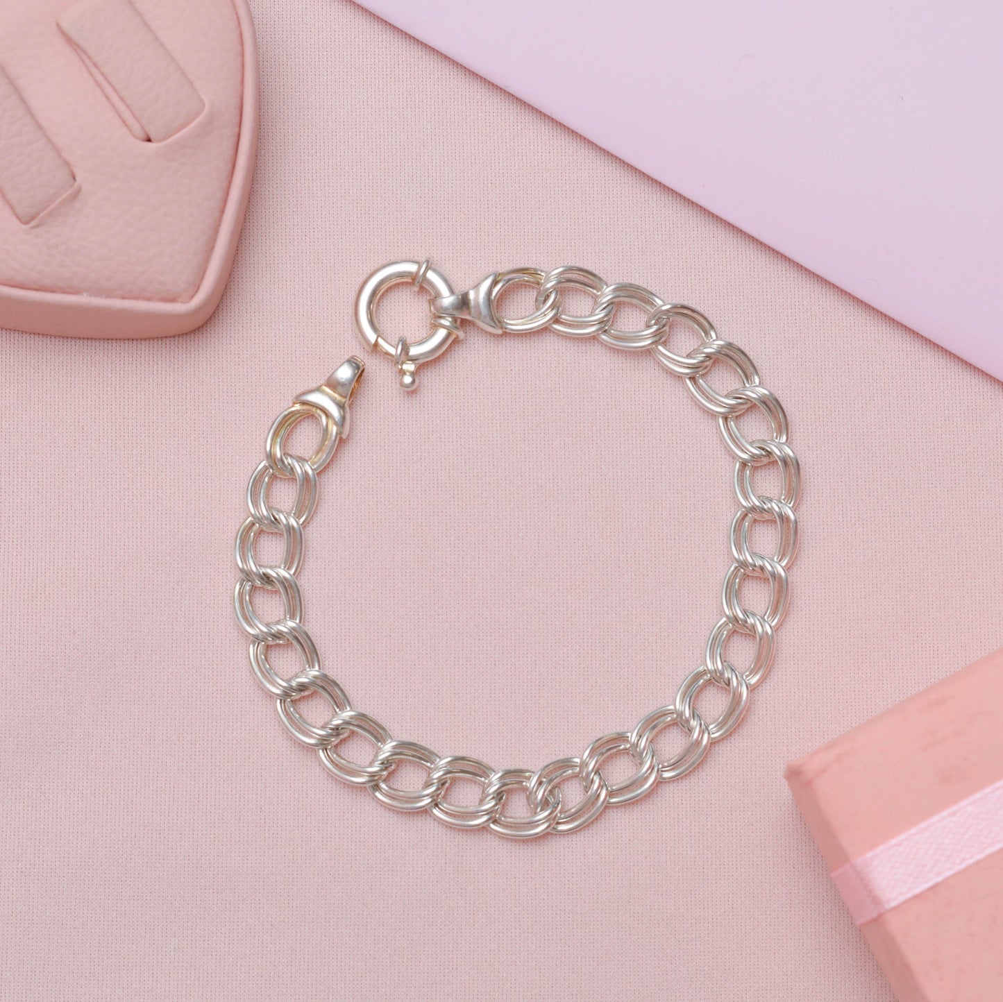 Pulsera con argollas - Plata
