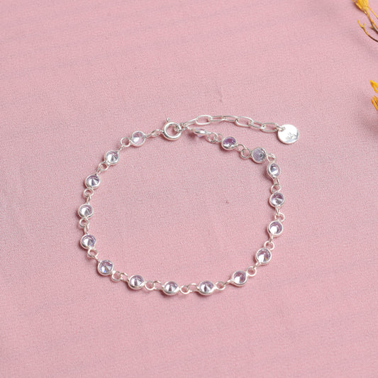 Pulsera circones de colores - Plata