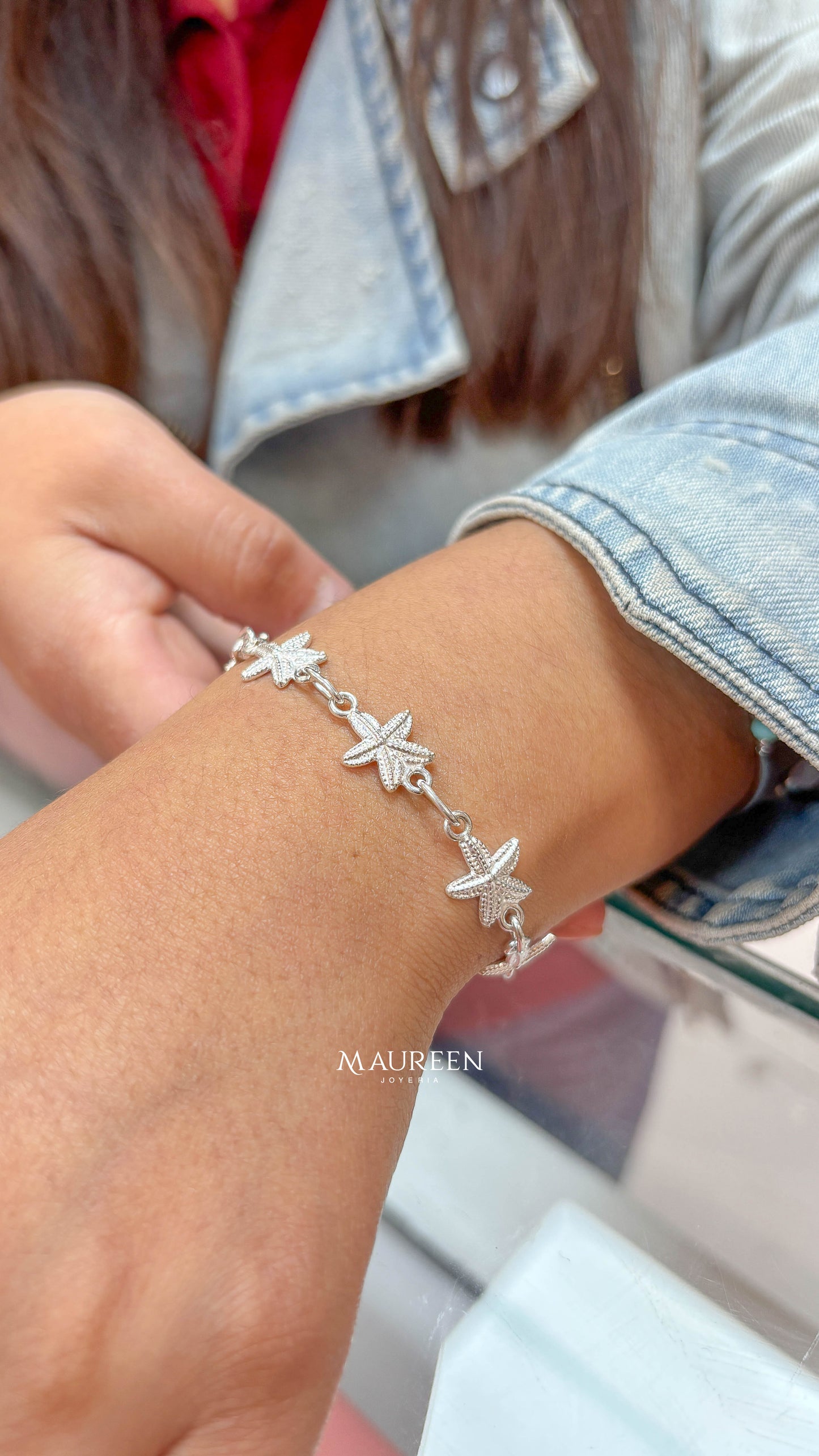 Pulsera estrellas de mar - Plata