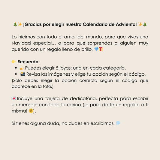 Calendario de Adviento Super - Plata & Joyas