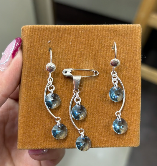 Juego circular colgante- Plata