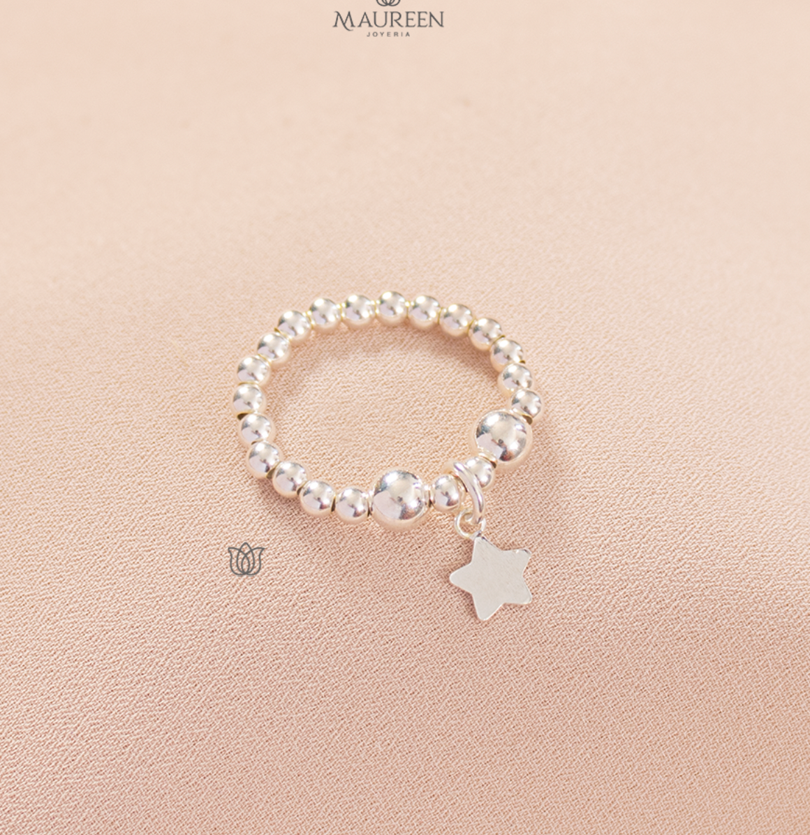 Anillo ajustable de formas - Plata