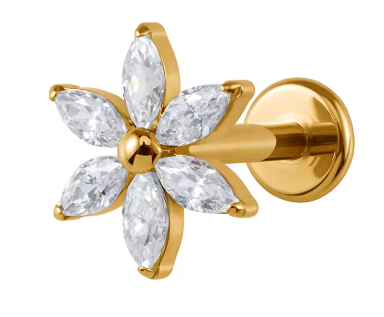 Arete piercing Mariposa - Titanio Quirurgico