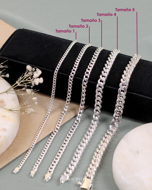 Pulseras hombre lomo - Plata