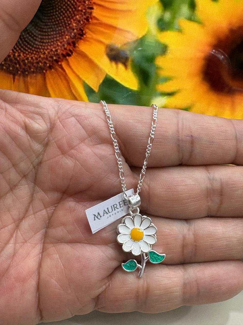 Dije margarita antiestres - Plata