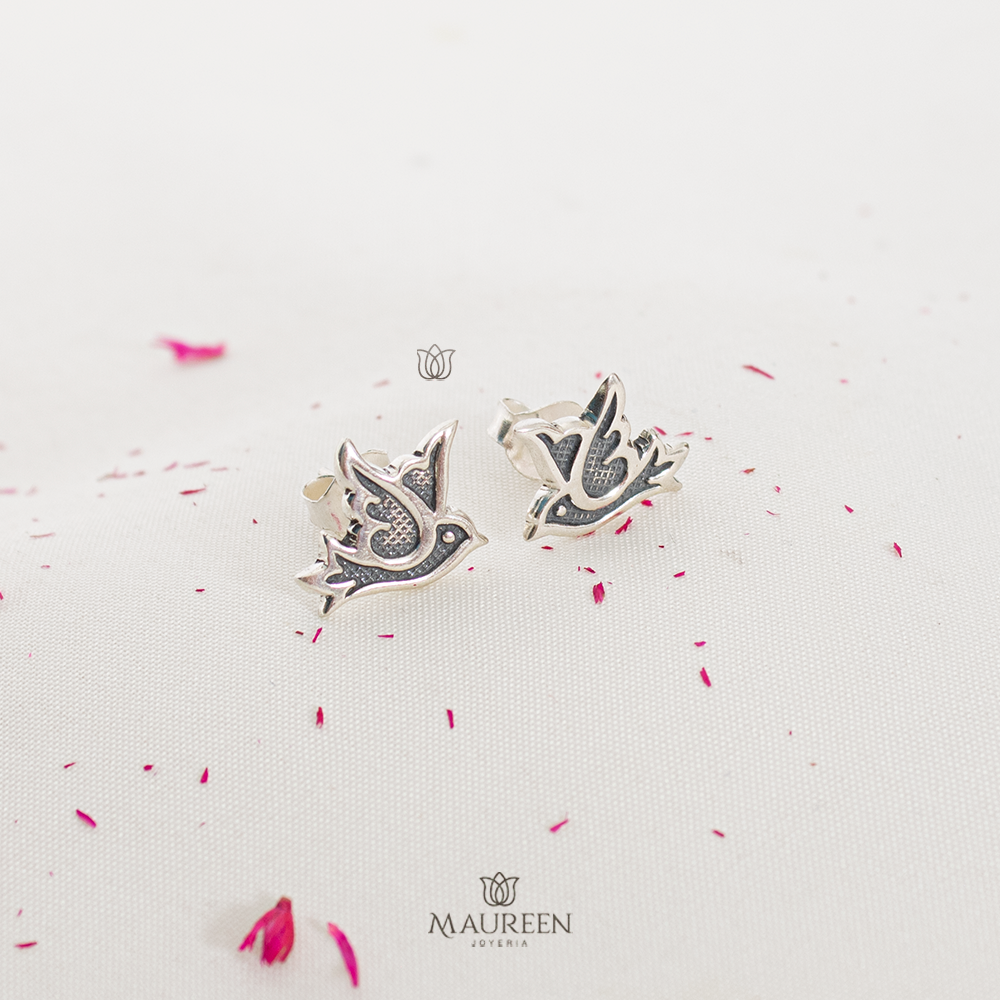 Arete paloma - Plata