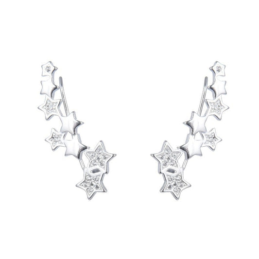 Arete trepador estrella - Plata