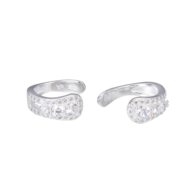 Arete earcuff circones - Plata