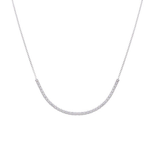 Collar tennis circones - Plata