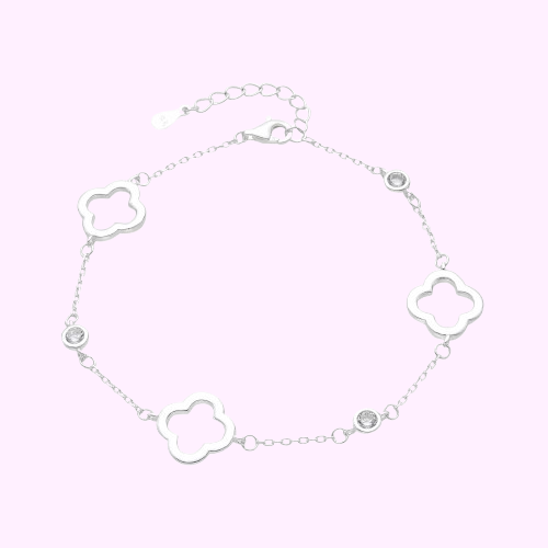 Pulsera VAN flores - Plata