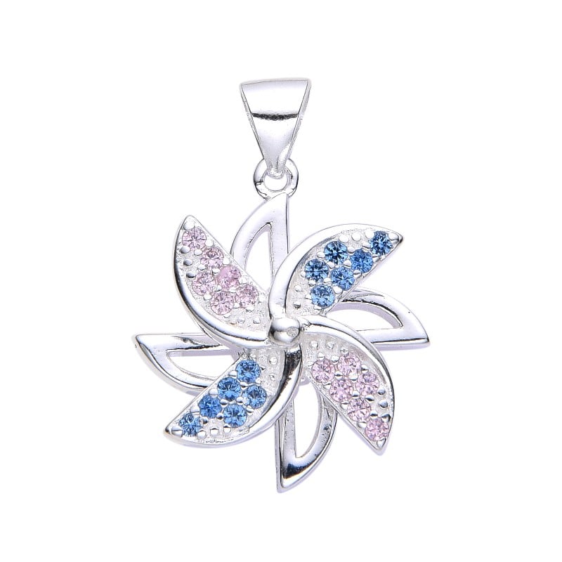 Dije de molino giratorio - Plata