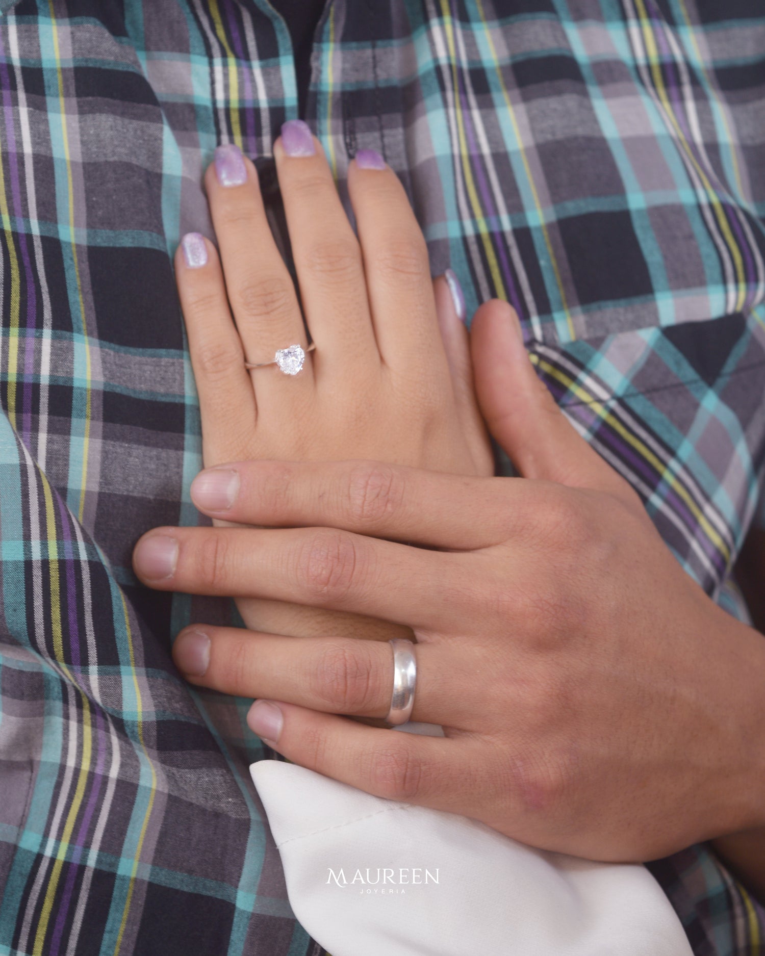 ANILLOS DE COMPROMISO PLATA