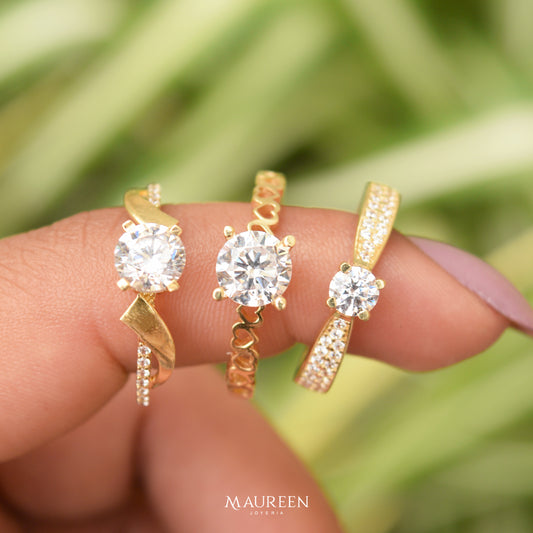 Anillo de compromisos varios - Oro