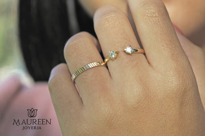 Anillos punto de luz e ilusion - Oro