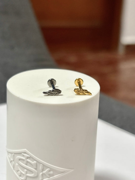 Arete piercing alas - Acero quirúrgico