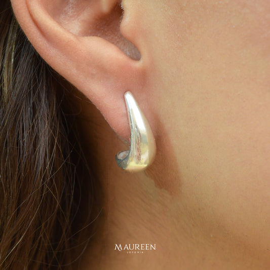 Argolla gota poste - Plata