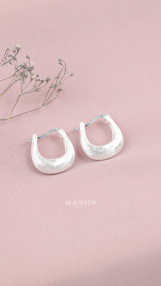 Argolla canoa satinada - Plata