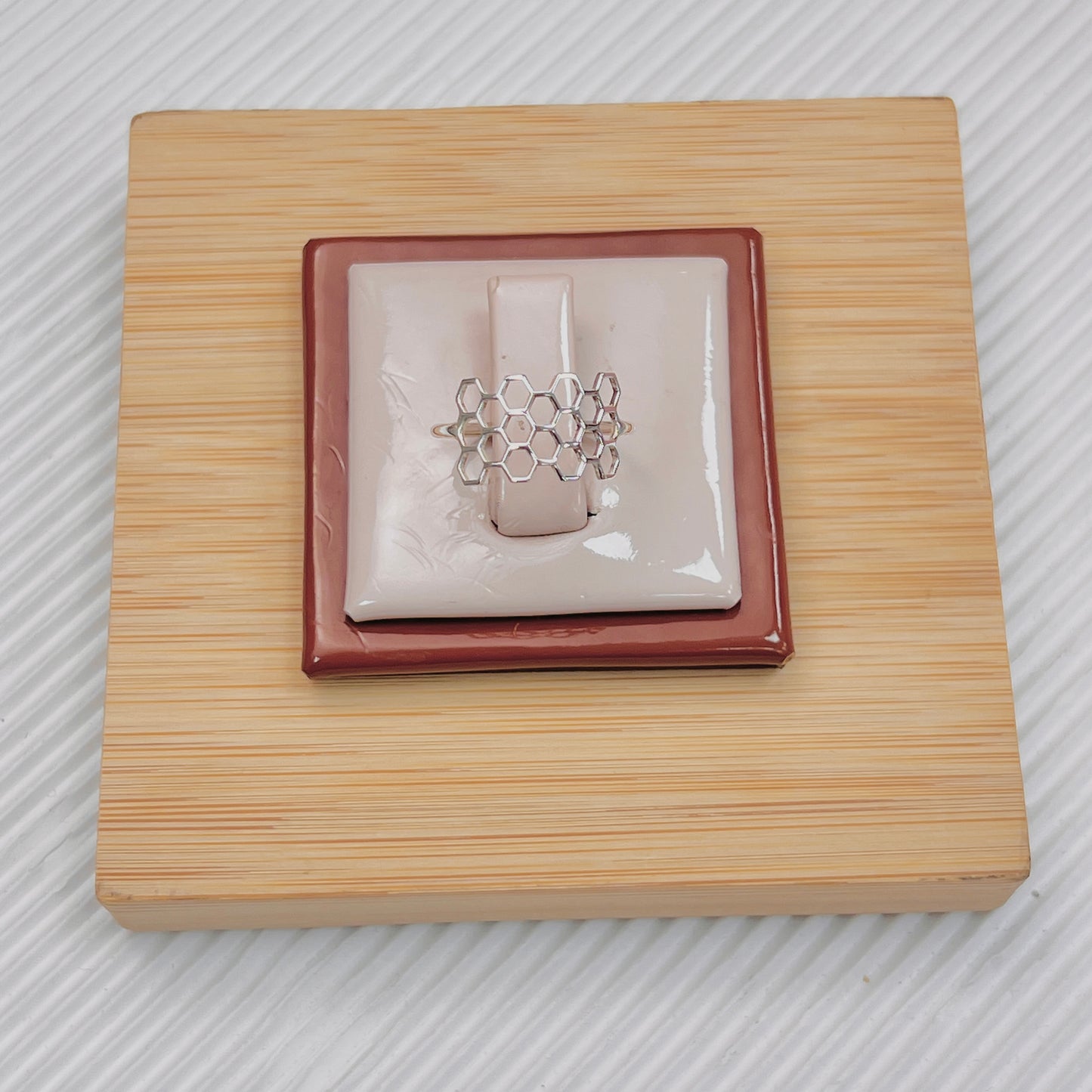 Anillo enjambre calado - plata