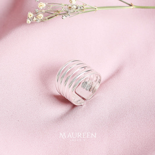 Anillo 5 rayas lisas