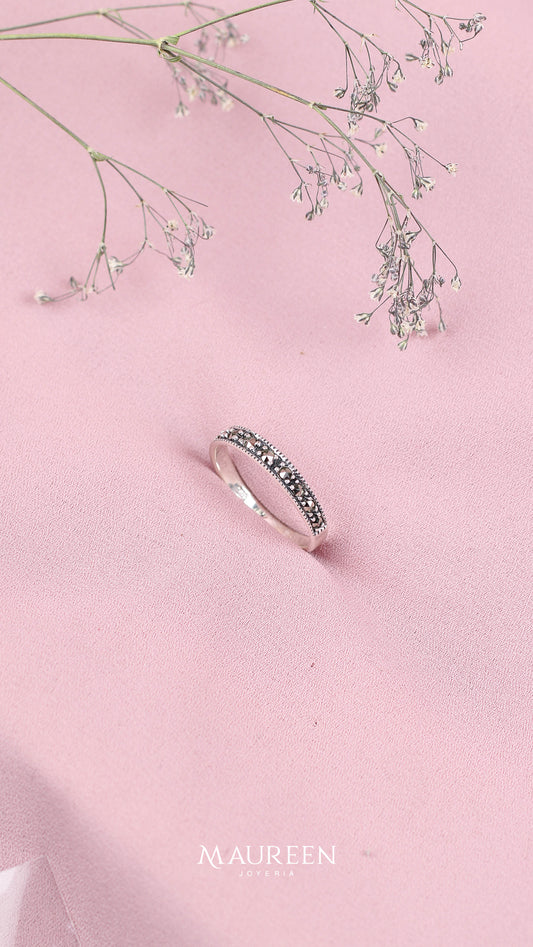 Anillo marquesita churumbela - Plata