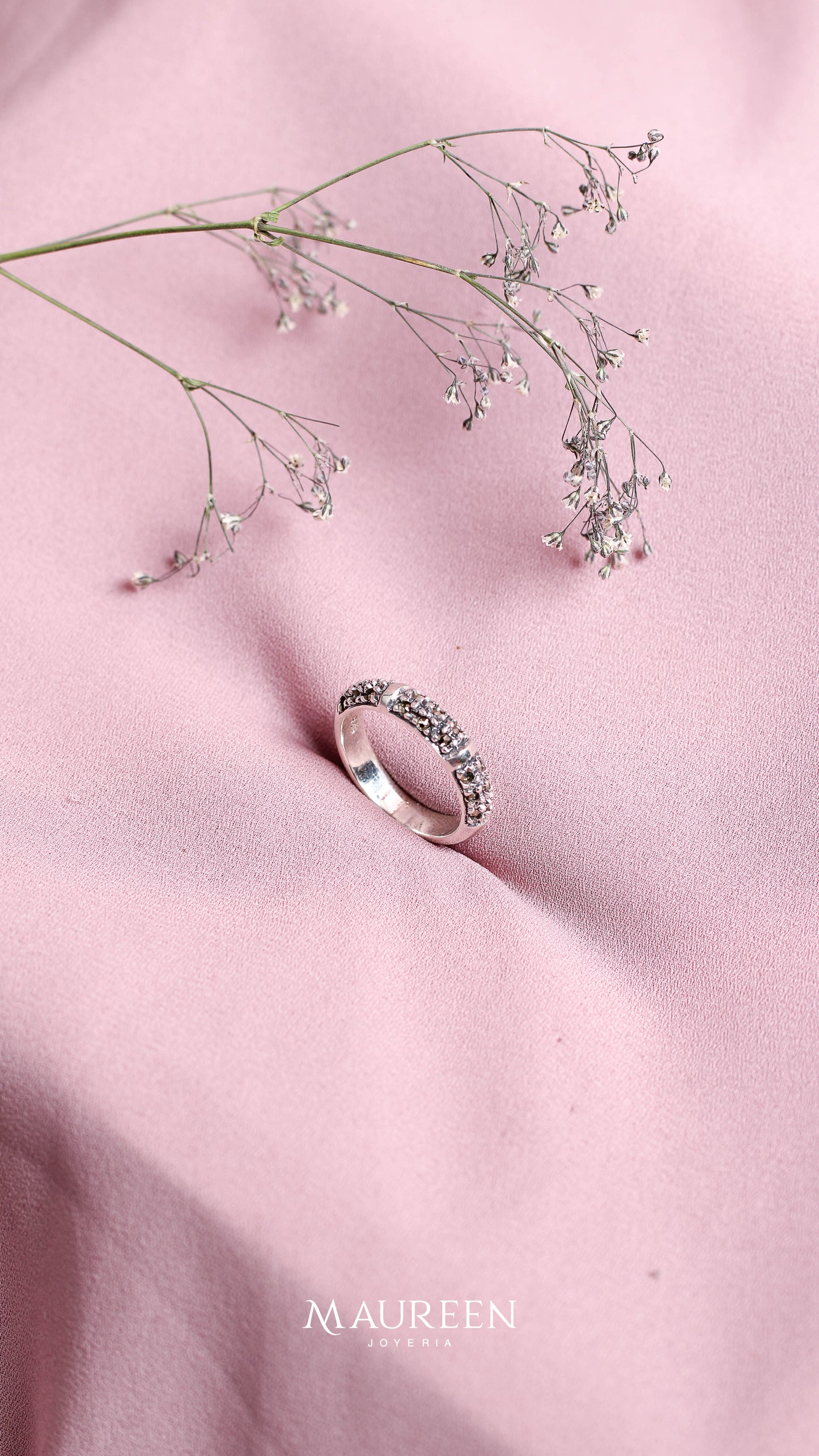 Anillo marquesita 2 divisiones- plata