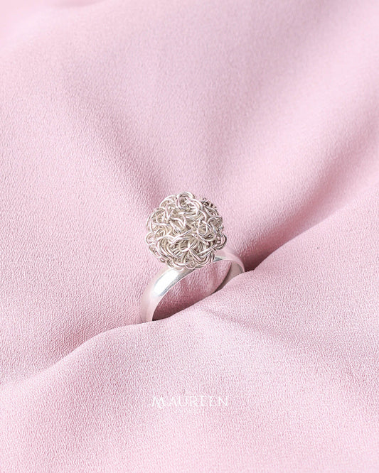 Anillo tejido - Plata