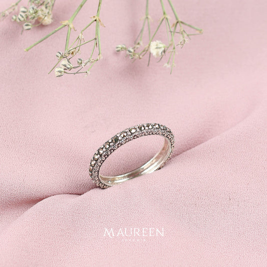 Anillo marquesita clasico lineal - Plata