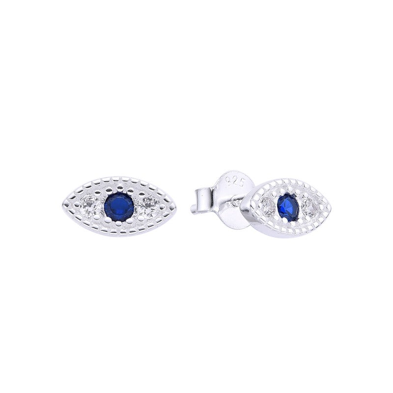 Arete ojo turco  - Plata
