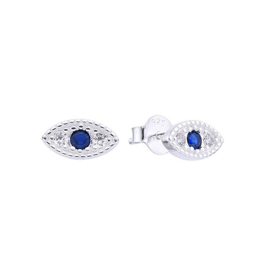 Arete ojo turco  - Plata