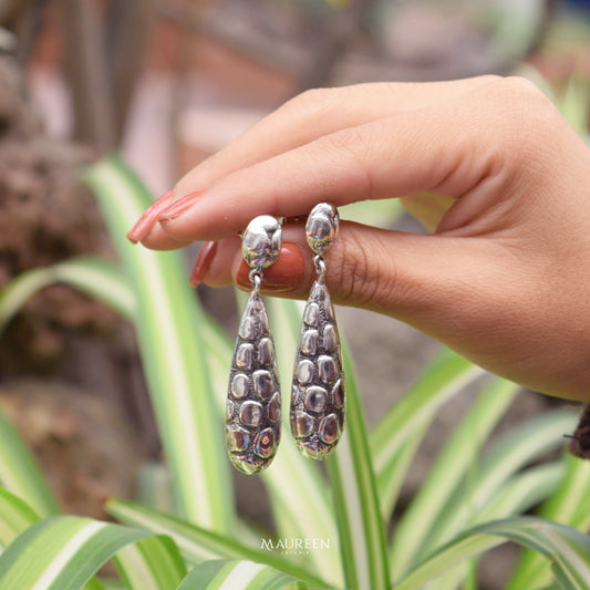 Aretes piel de serpiente