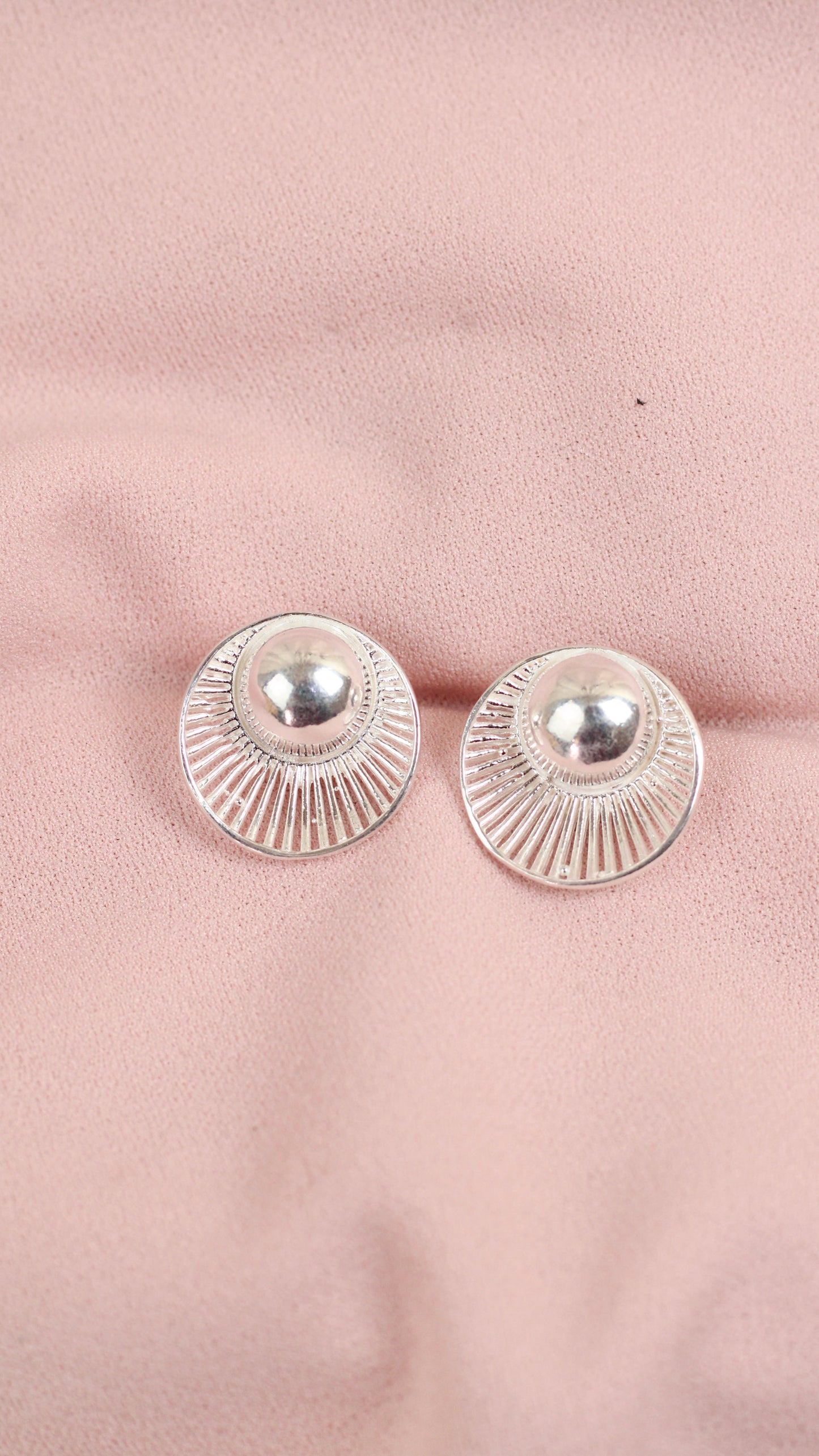 Arete calado pegado - Plata