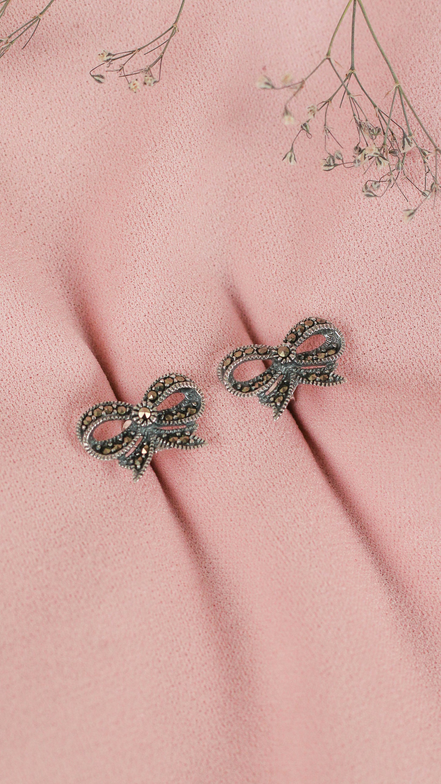 Arete roson marquesita - Plata