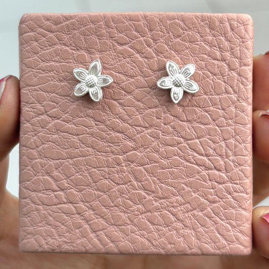 Arete flor pequeña - plata