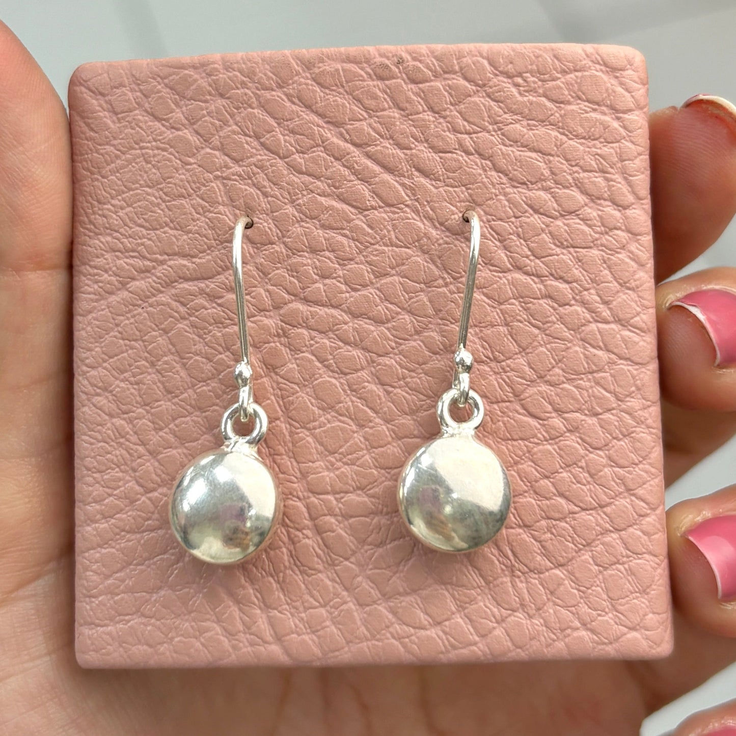 Arete lenteja colgante- plata