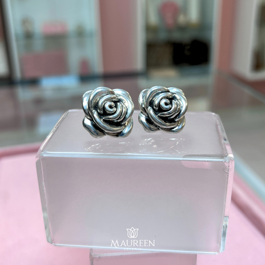 Arete rosas electroformatura pegado