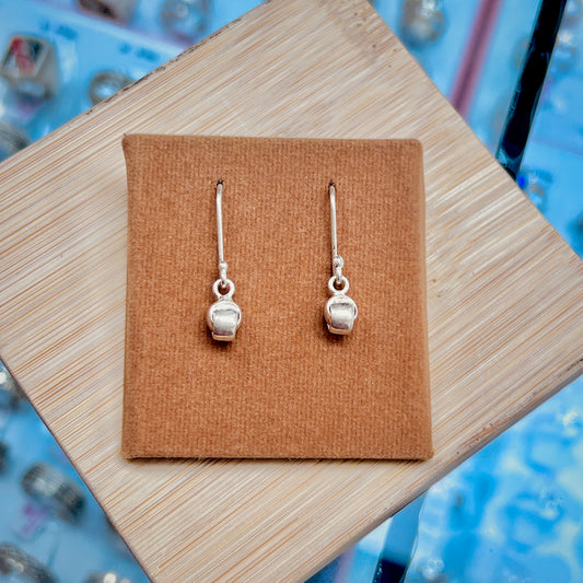 Arete donas entrelazadas medianas colgante