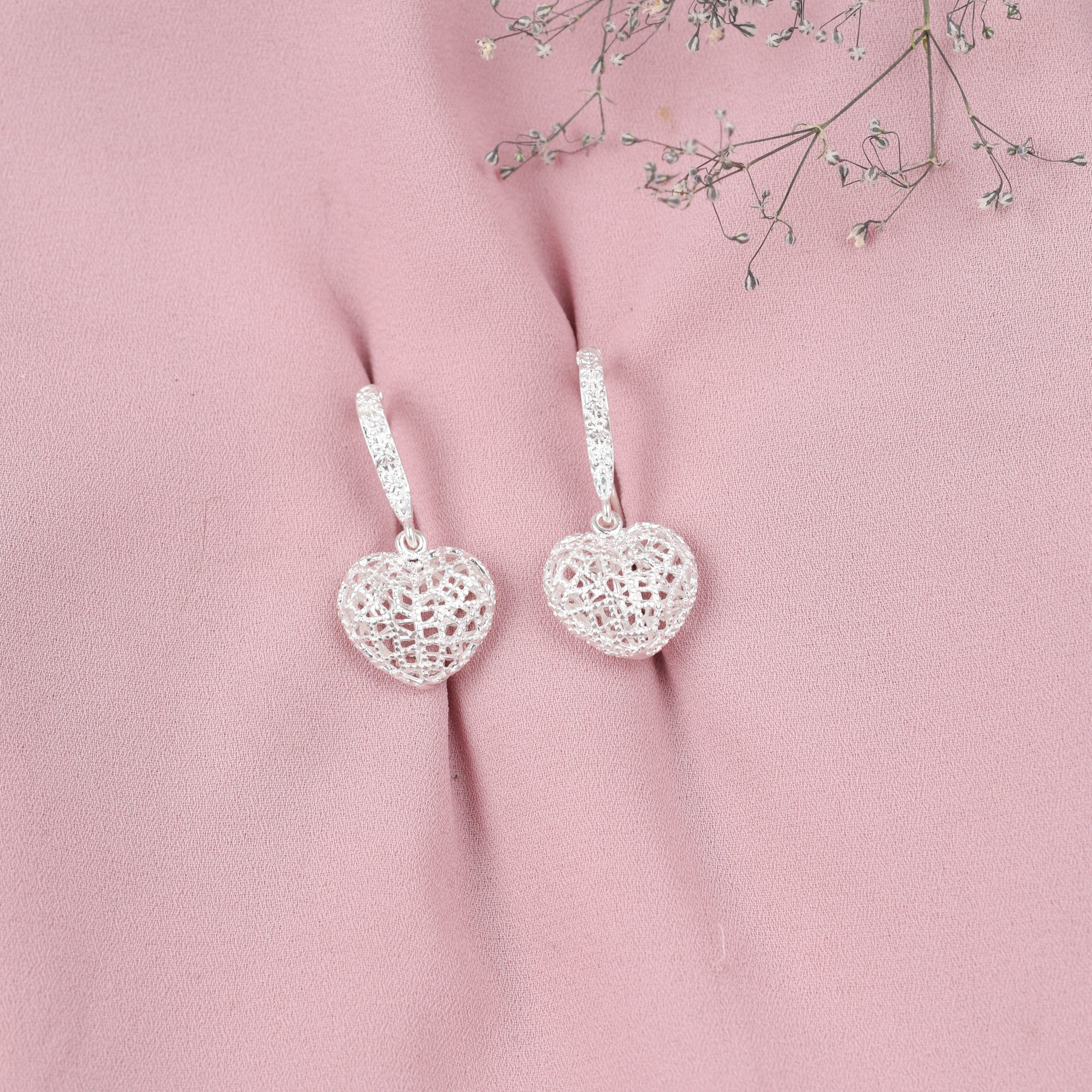 Aretes colgantes de plata hotsell