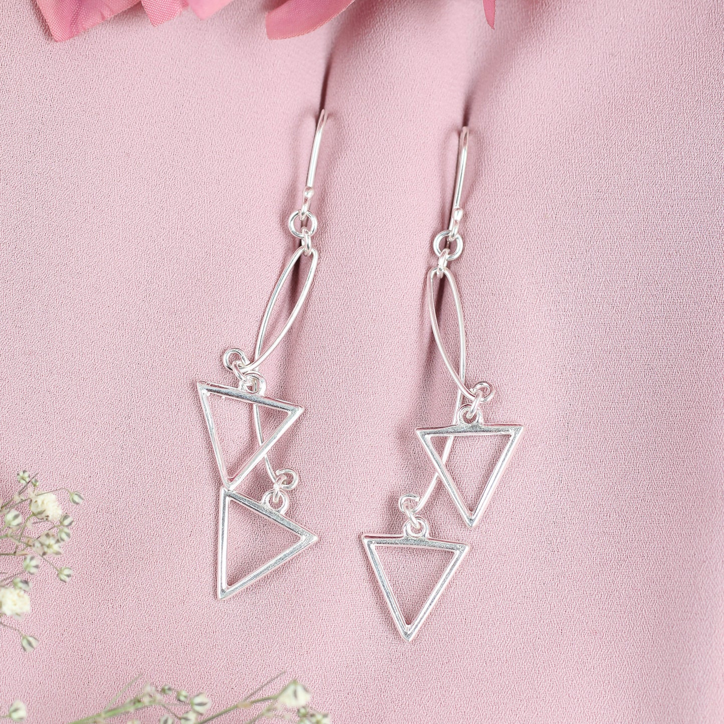 Arete dos triangulos calados  - Plata