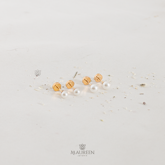 Aretes abridor perla - Oro
