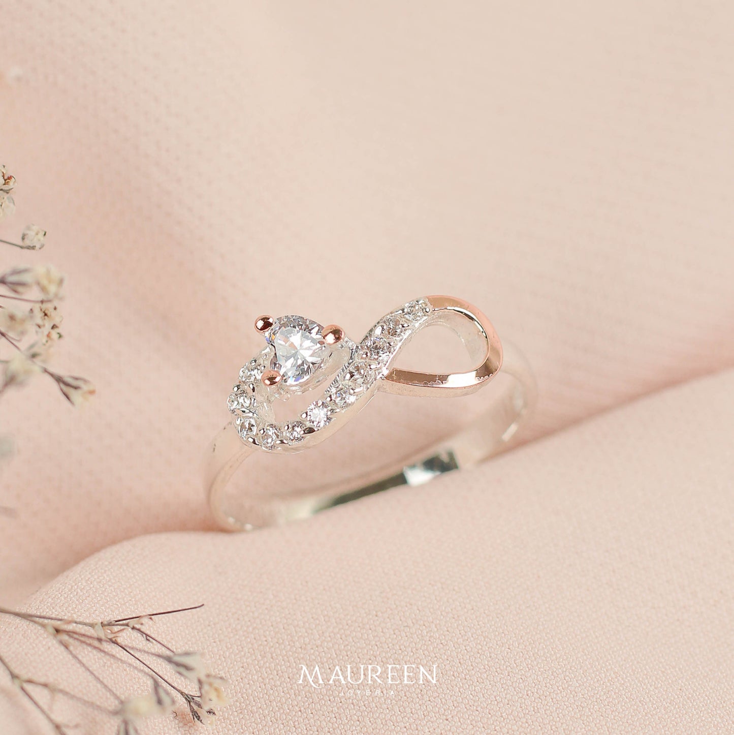 Anillo promesa amor infinito - Plata/Oro